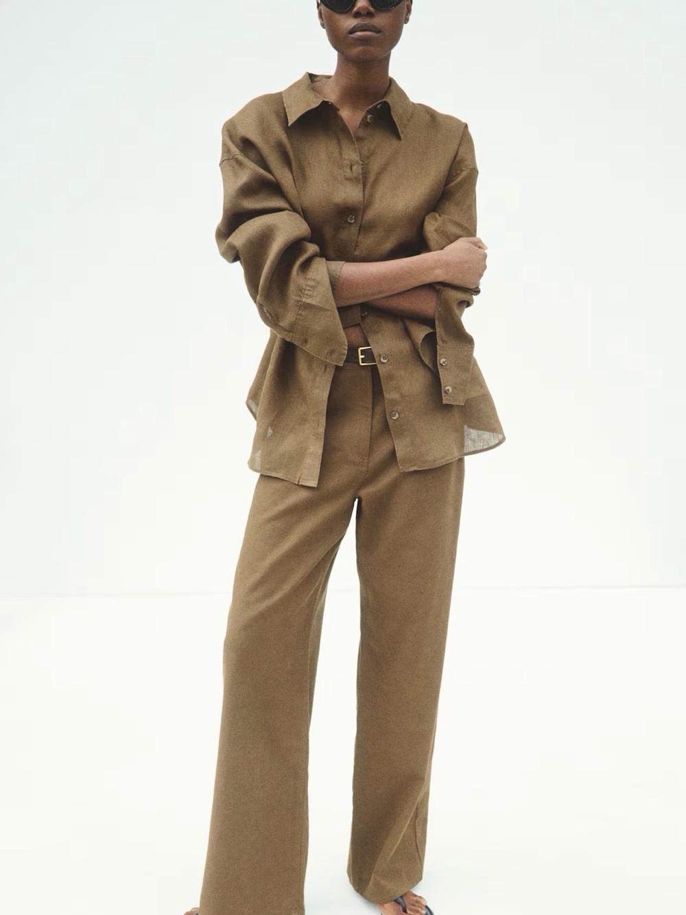 NEW H&M Linen Blend Pants